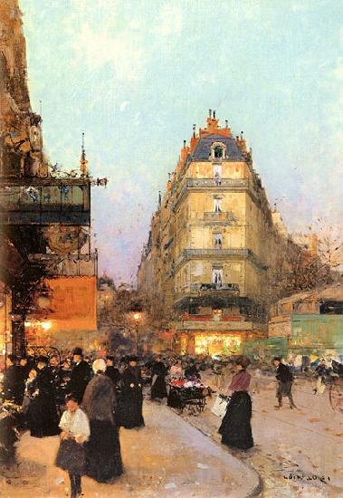 Luigi Loir Les Grands Boulevards Spain oil painting art